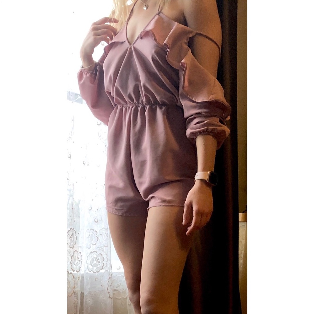 WINDSOR || BABY PINK JUMPSUIT ||